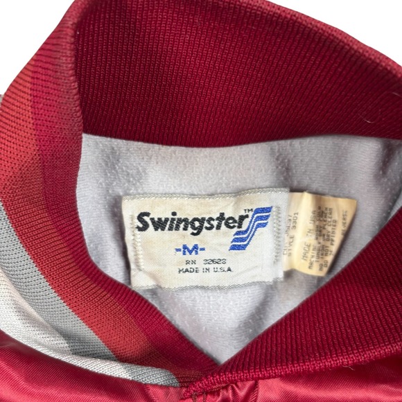 VTG 80s Hot Tuna Bones SURF SKATEBOARD SATIN JACKET Rare! Snap Front USA MADE M - Picture 7 of 9